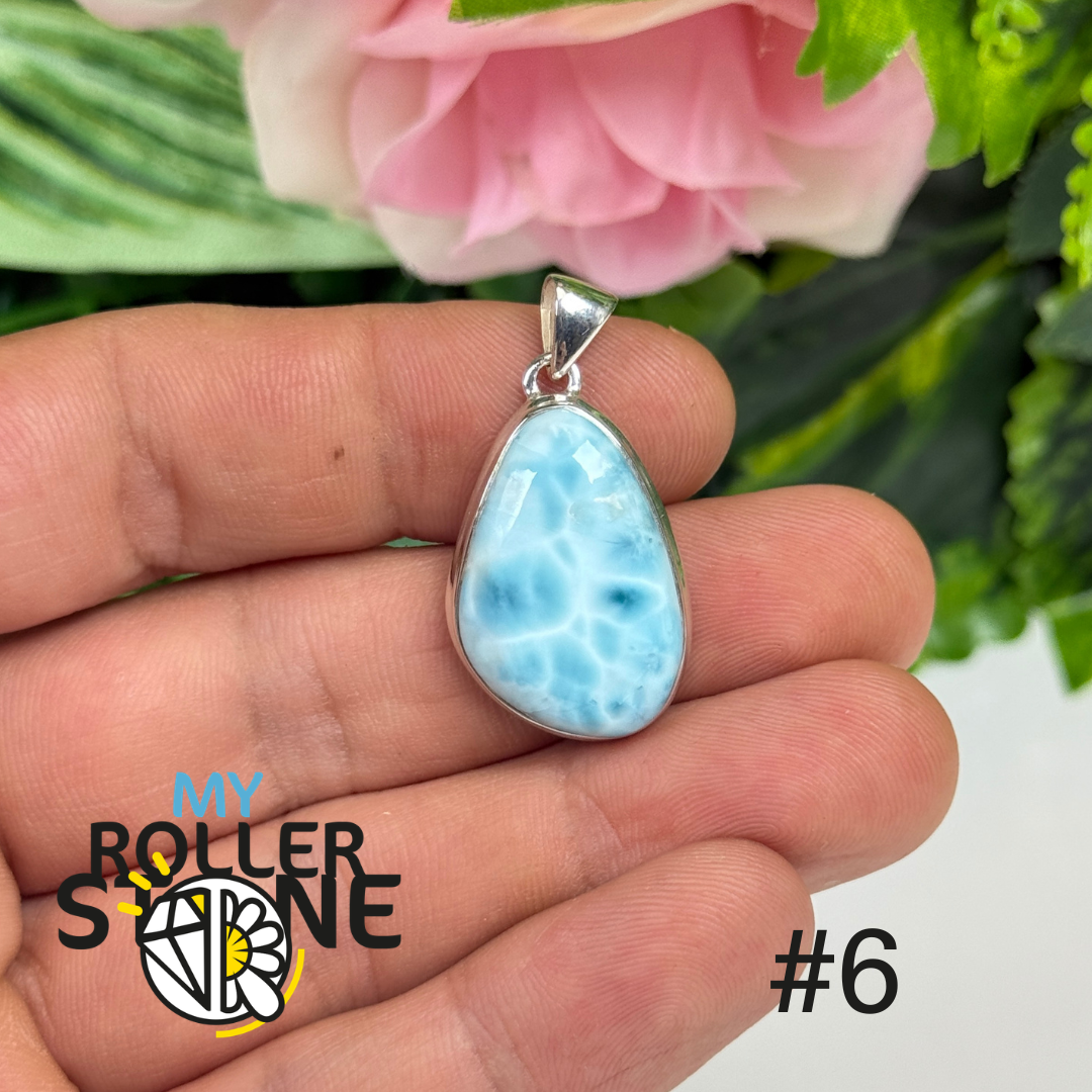 Pendentif argent larimar #RIP6
