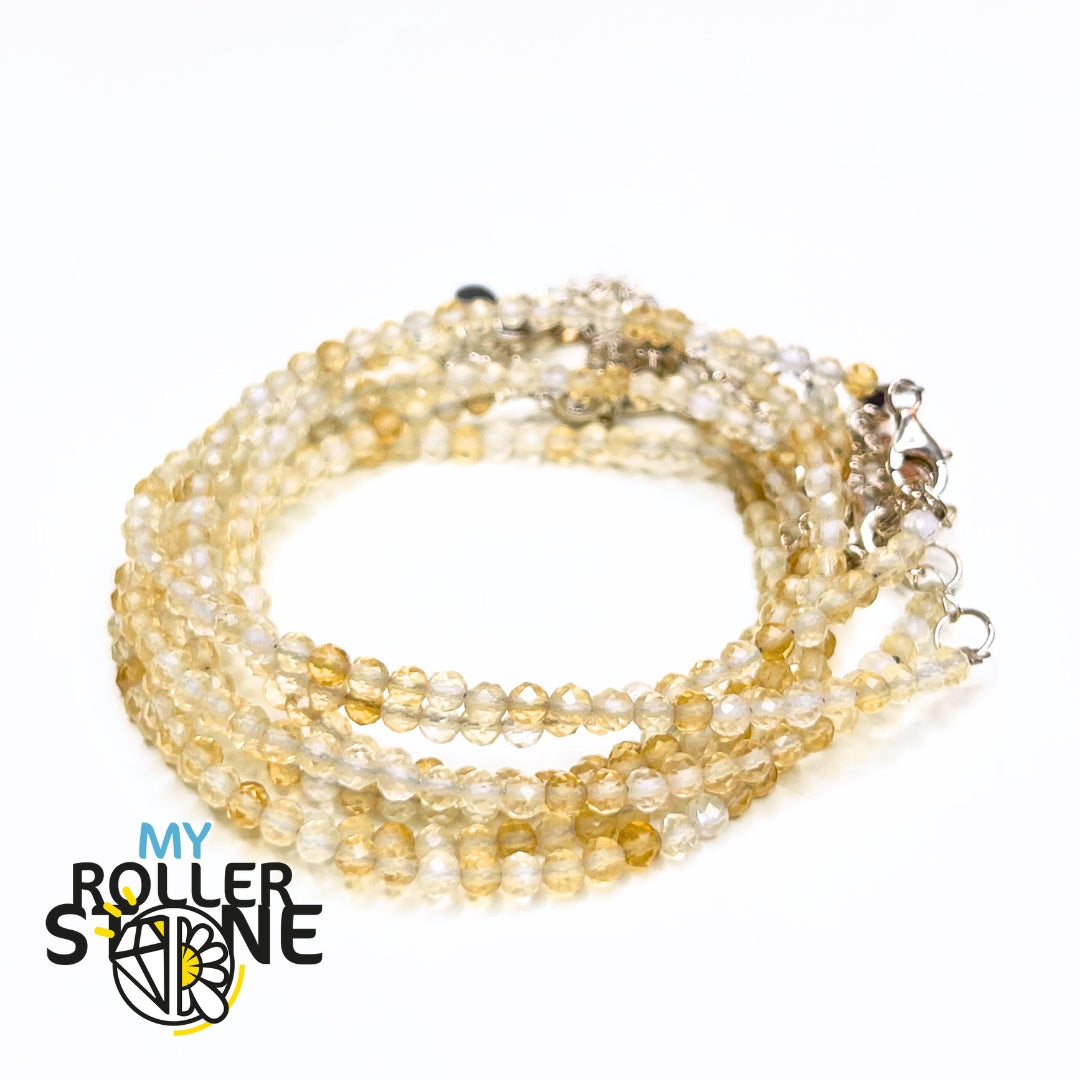 Bracelet Citrine fermoir Argent