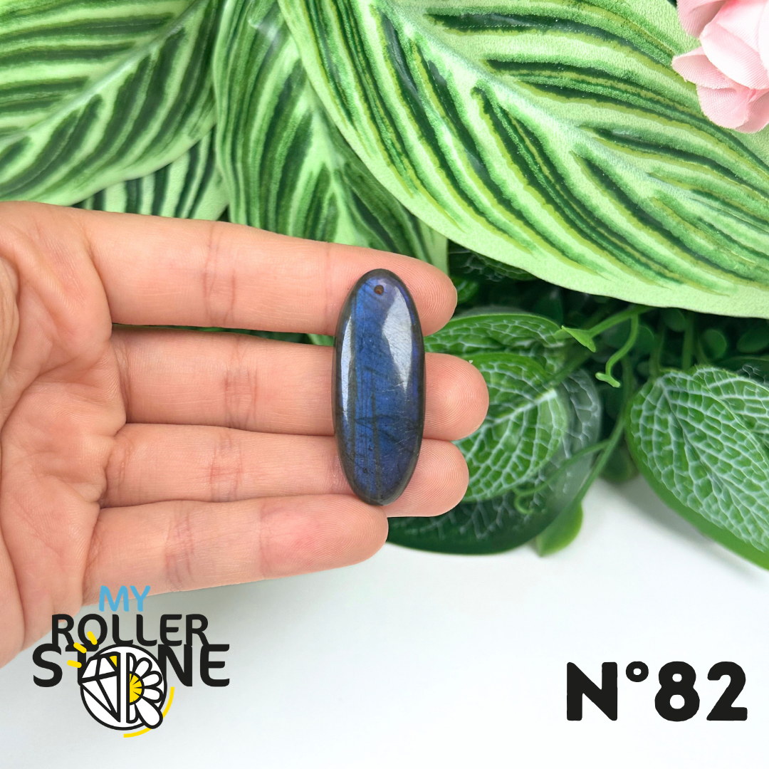 Pendentif Labradorite blue fire percé 5A