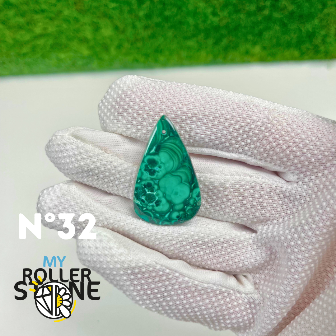 Pendentif Malachite 5A percé