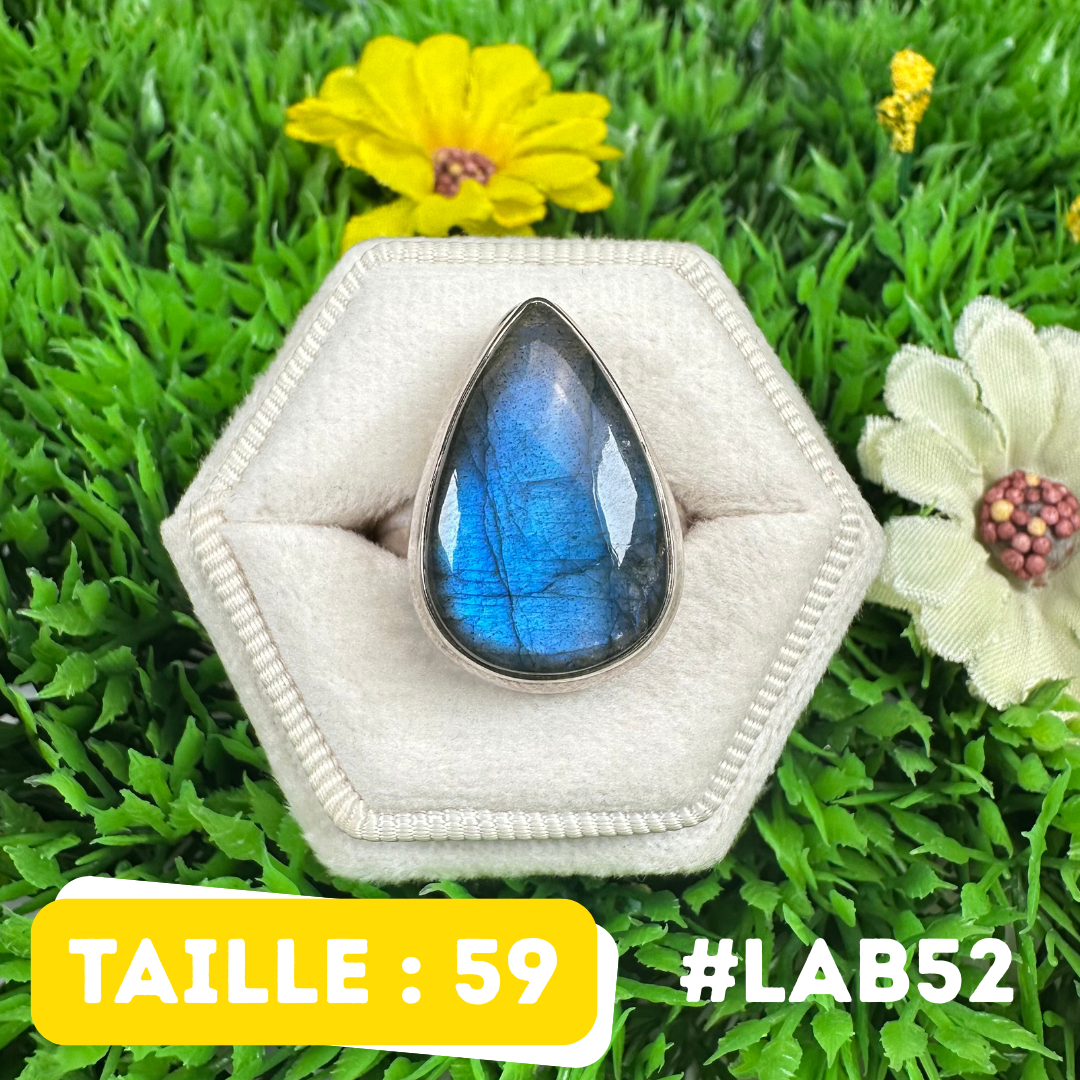 Bague Labradorite Bluefire #LAB52