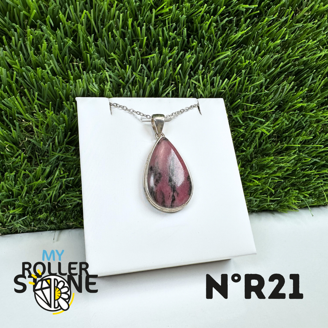 Pendentif Argent Rhodonite Australienne #21