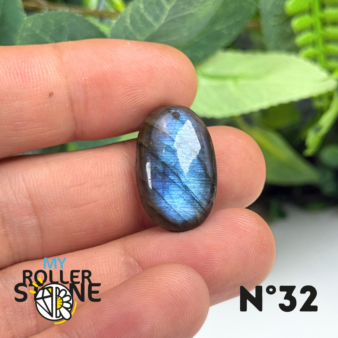 Pendentif Percé Labradorite Multi Fire 5A