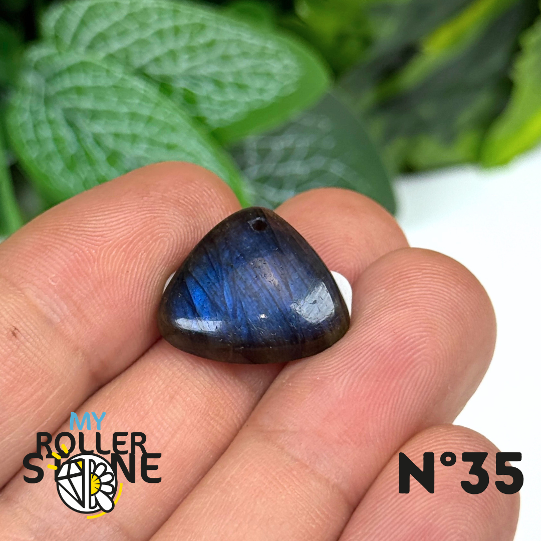 Pendentif Labradorite Blue fire percé 7A