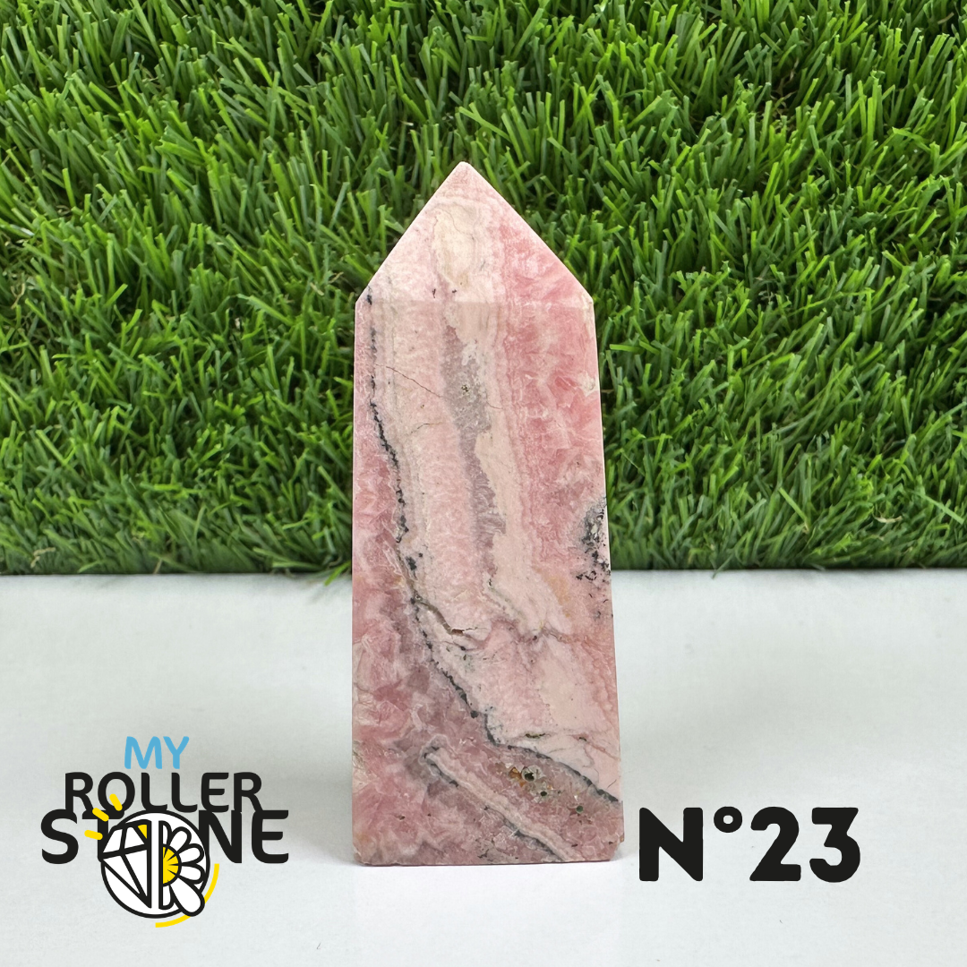 Pointes Pierre Rectangulaire Rhodochrosite