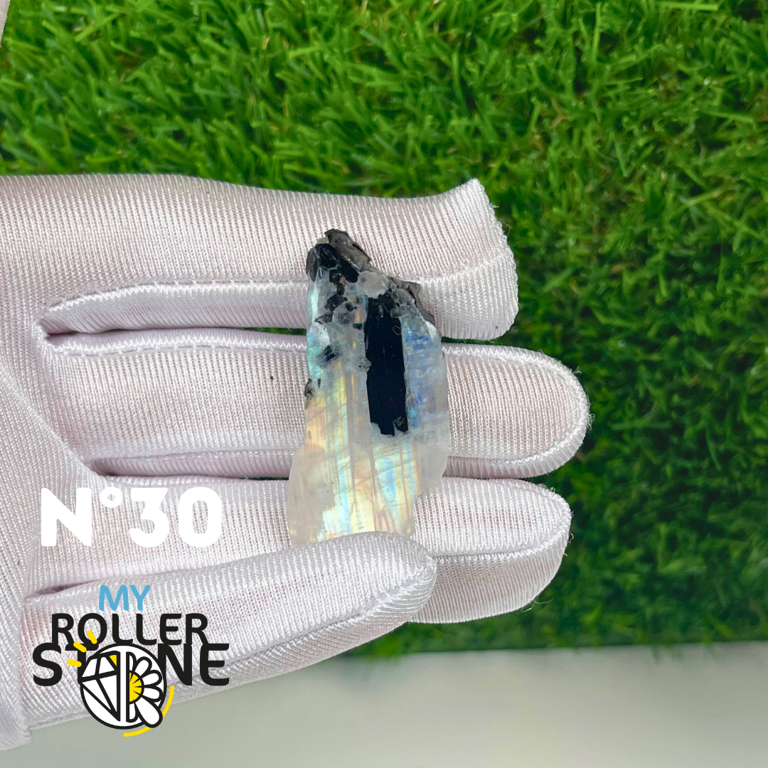 Pendentif Percé Pieristérite tranche semi brute 5A