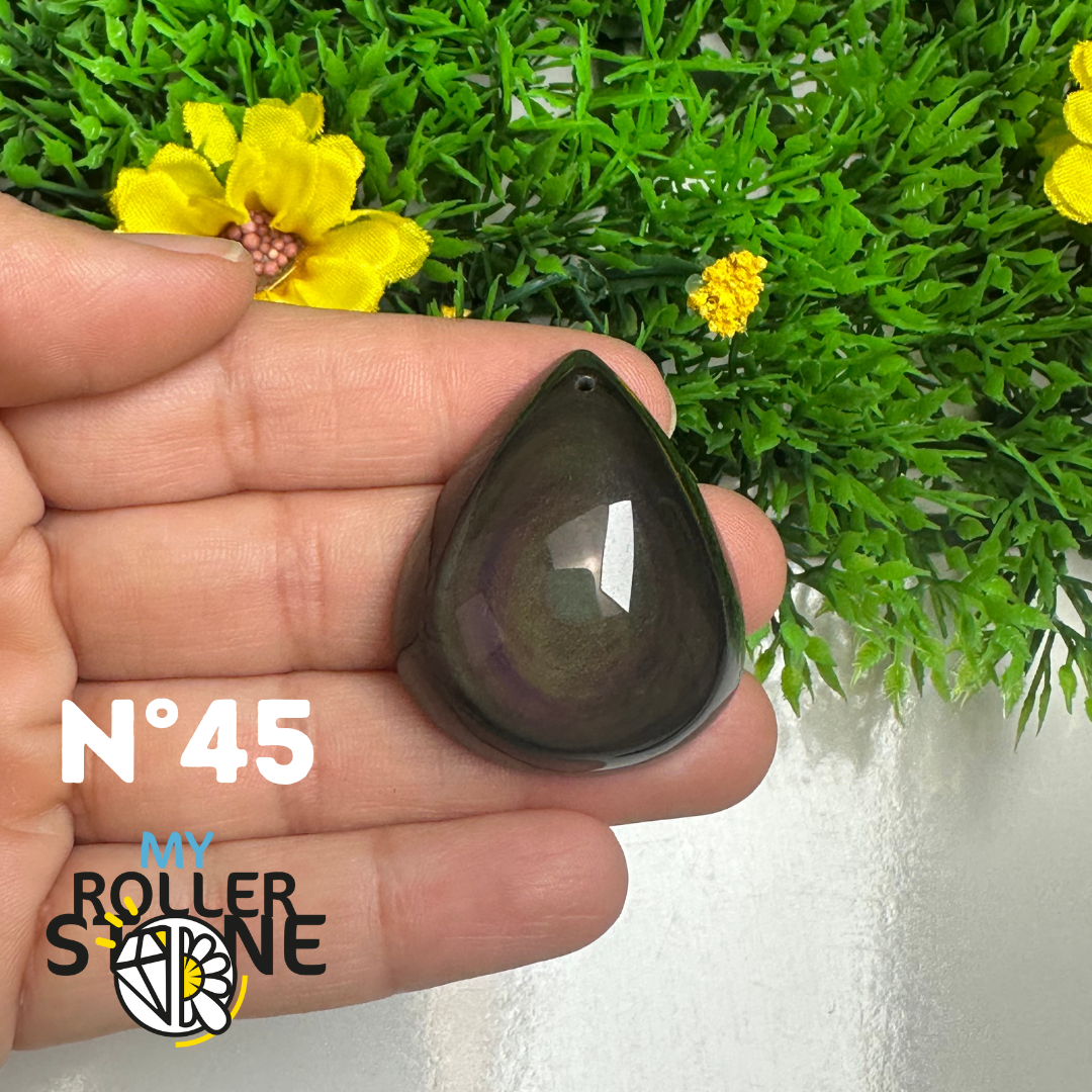 Pendentif Obsidienne Arc-en-Ciel 5A (Oeil céleste)