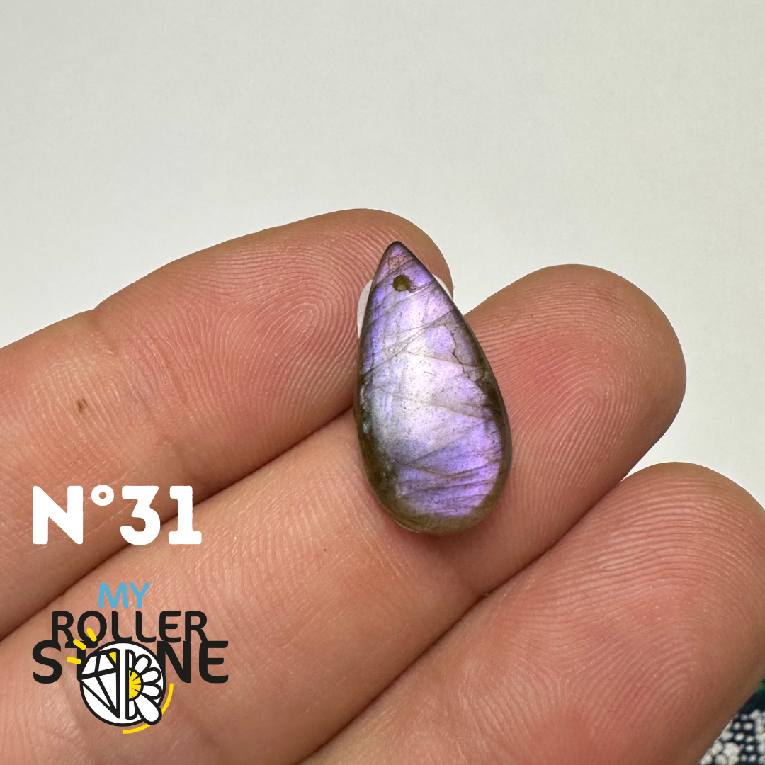 Pendentifs Labradorite Violette forme Libre 5A