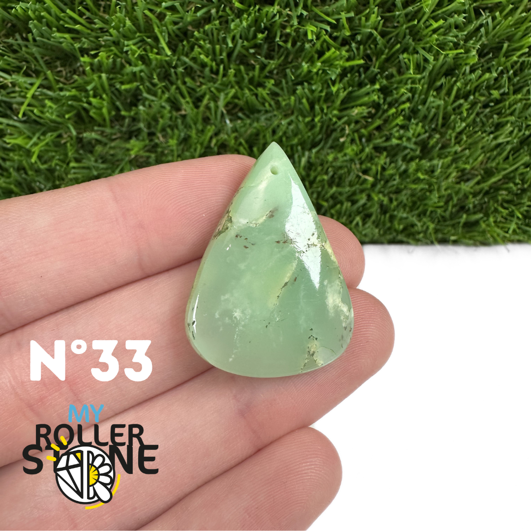 Pendentif Chrysoprase Percé