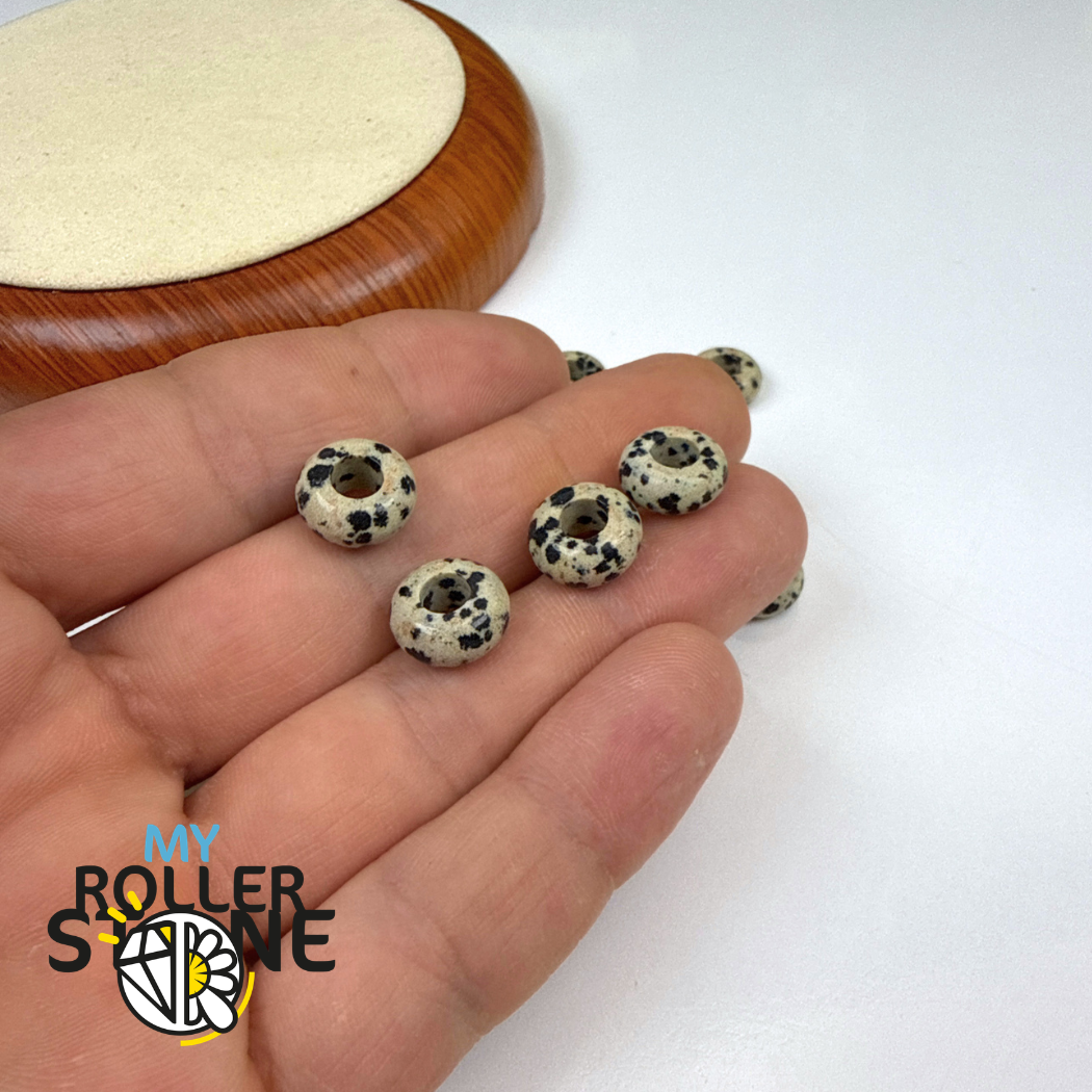 Perle Jaspe Dalmatien grand trou