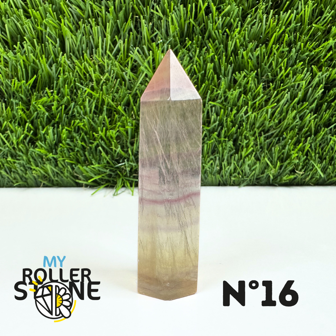 Pointes Pierre Fluorite Arc-en-Ciel Pastel