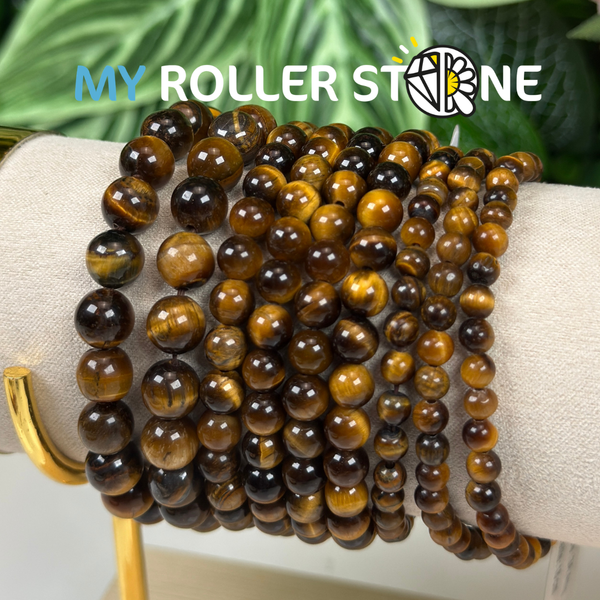 Bracelet Oeil de Tigre 3A monté sur élastique