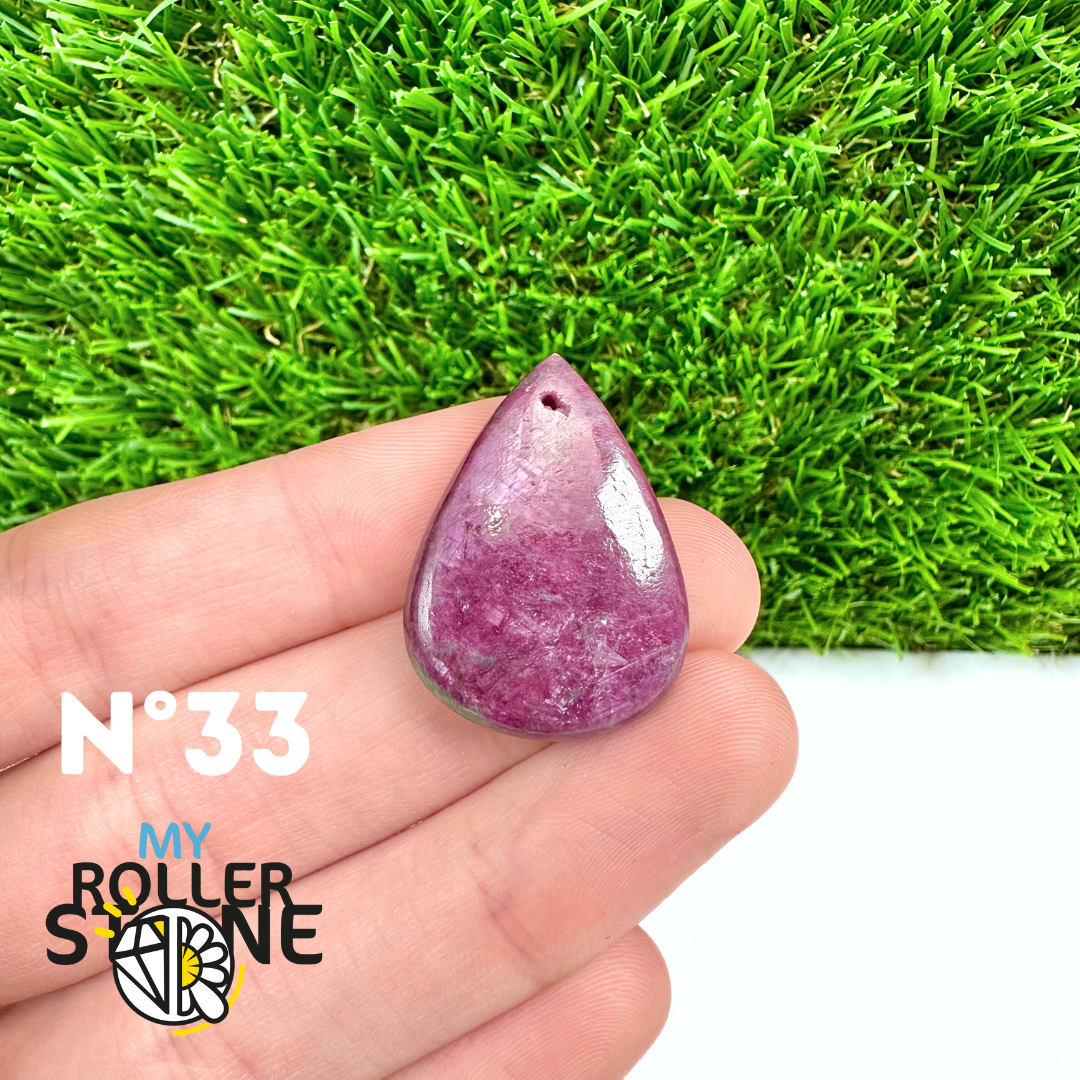 Pendentif Percé Rubis 3A