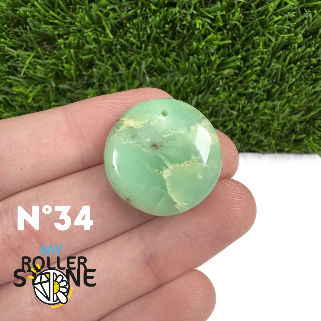 Pendentif Chrysoprase Percé
