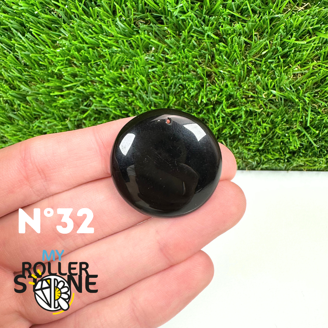 Pendentif Percé Tourmaline Noire