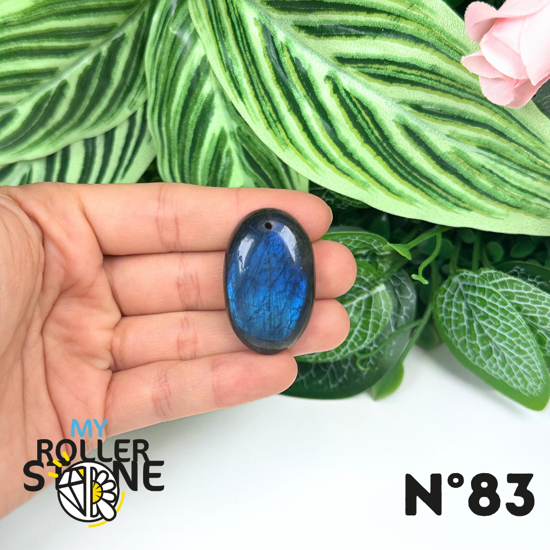 Pendentif Labradorite blue fire percé 5A