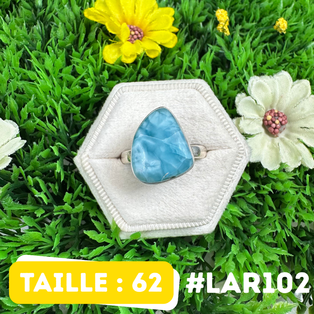 Bague Argent 925 Larimar #LAR102
