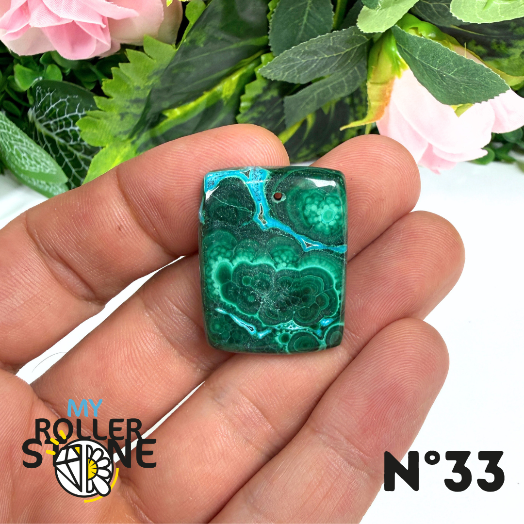 Pendentif Malachite Percé 5A