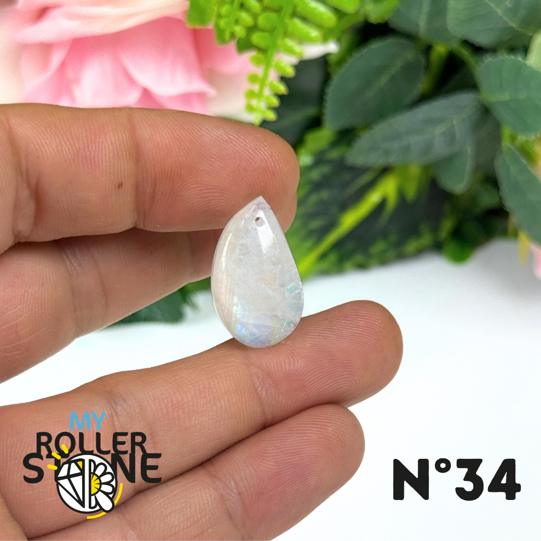 Petits Pendentifs Pierre de lune Forme Libre 5A