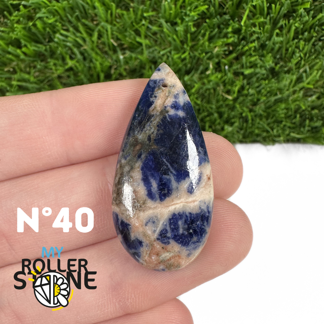 Pendentifs Sodalite Orange Forme Libre 5A