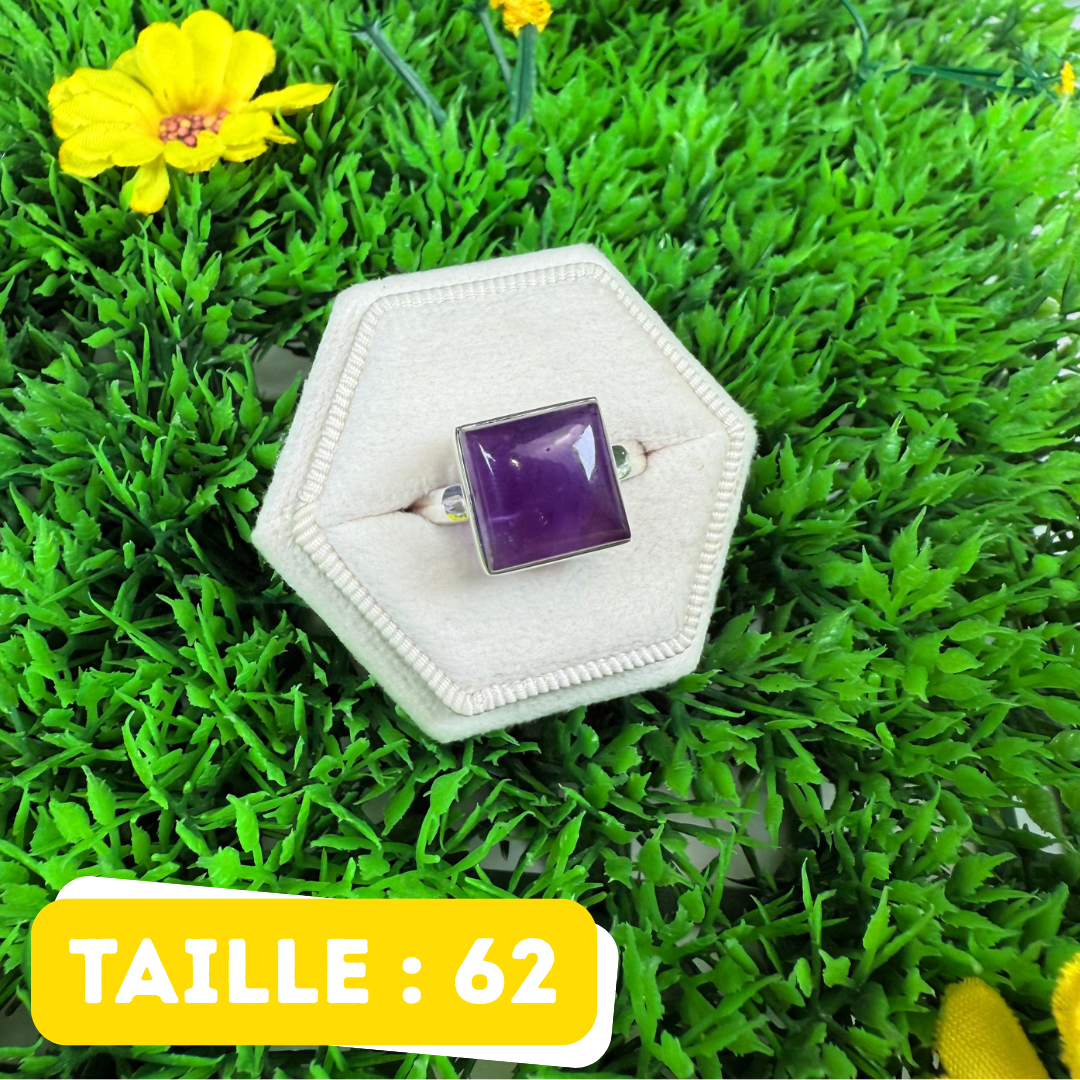Bague Argent 925 Améthyste #233