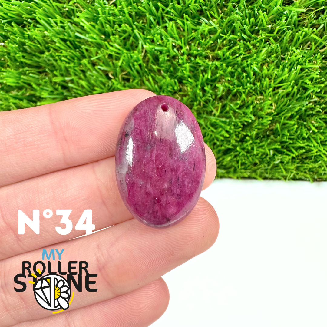 Pendentif Percé Rubis 3A