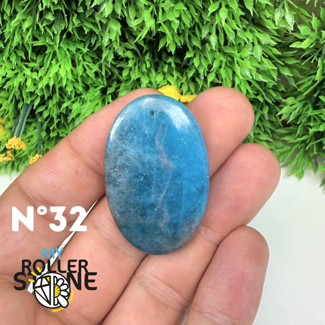 Pendentif Apatite bleue 3A