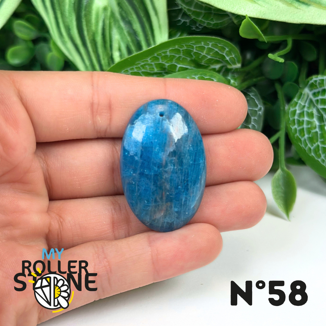 Pendentif Apatite bleue 5A