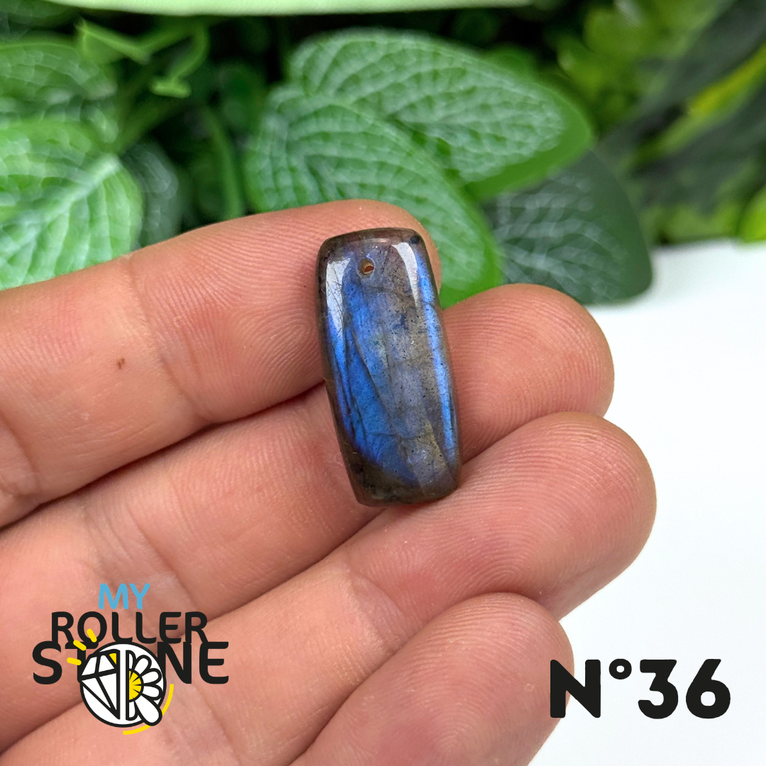 Pendentif Labradorite Blue fire percé 7A