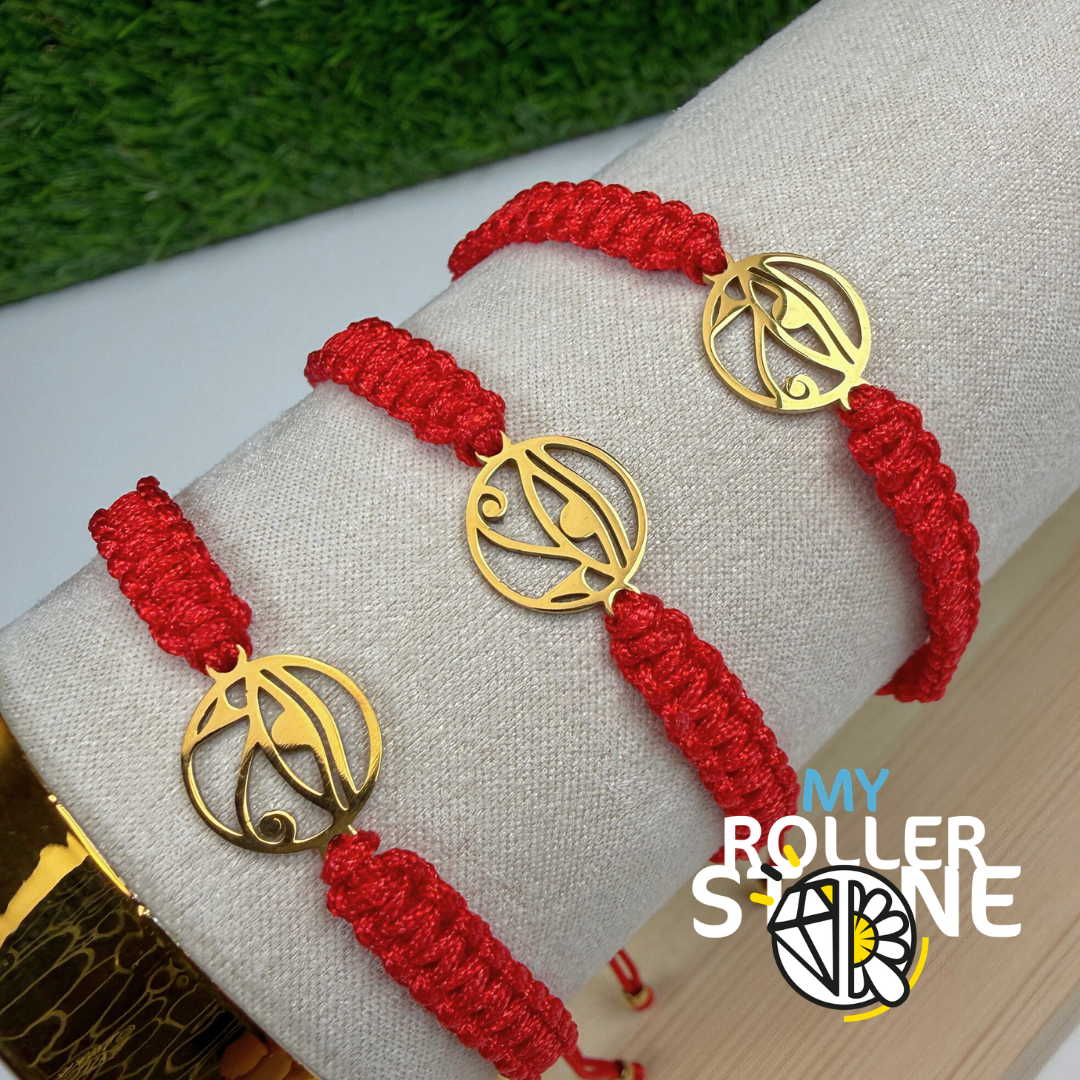 Bracelet tressé Oeil d'Horus Inoxydable