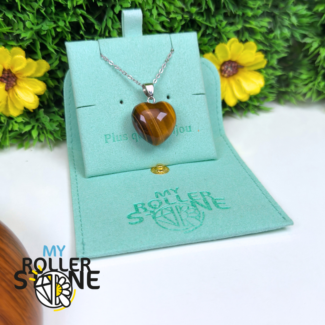 Pendentif pierre Coeur Moyen
