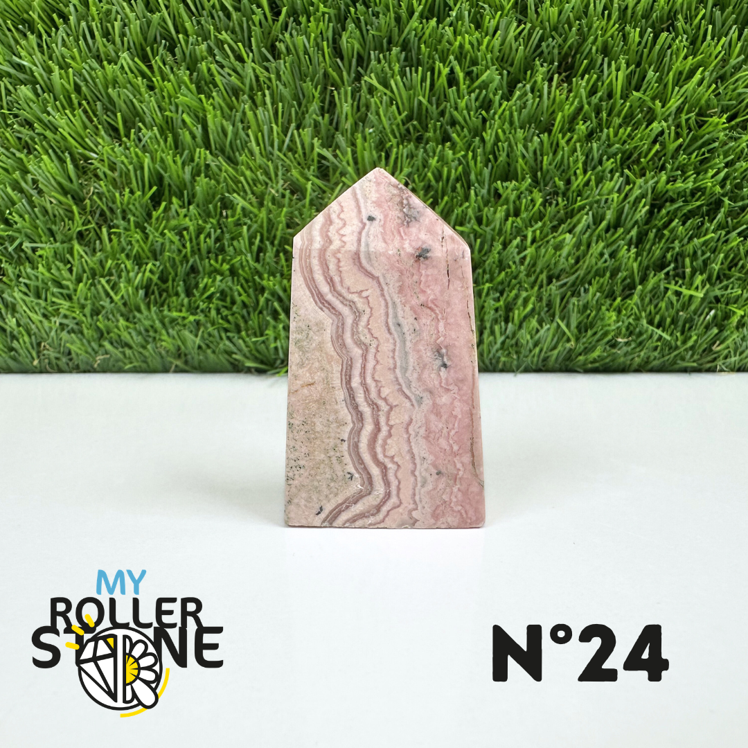 Pointes Pierre Rectangulaire Rhodochrosite