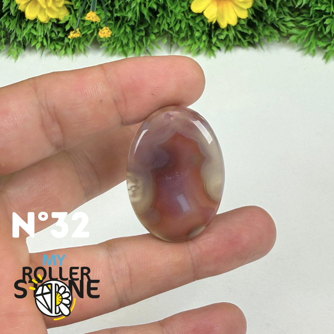 Pendentif percé Agate du Botswana 5A