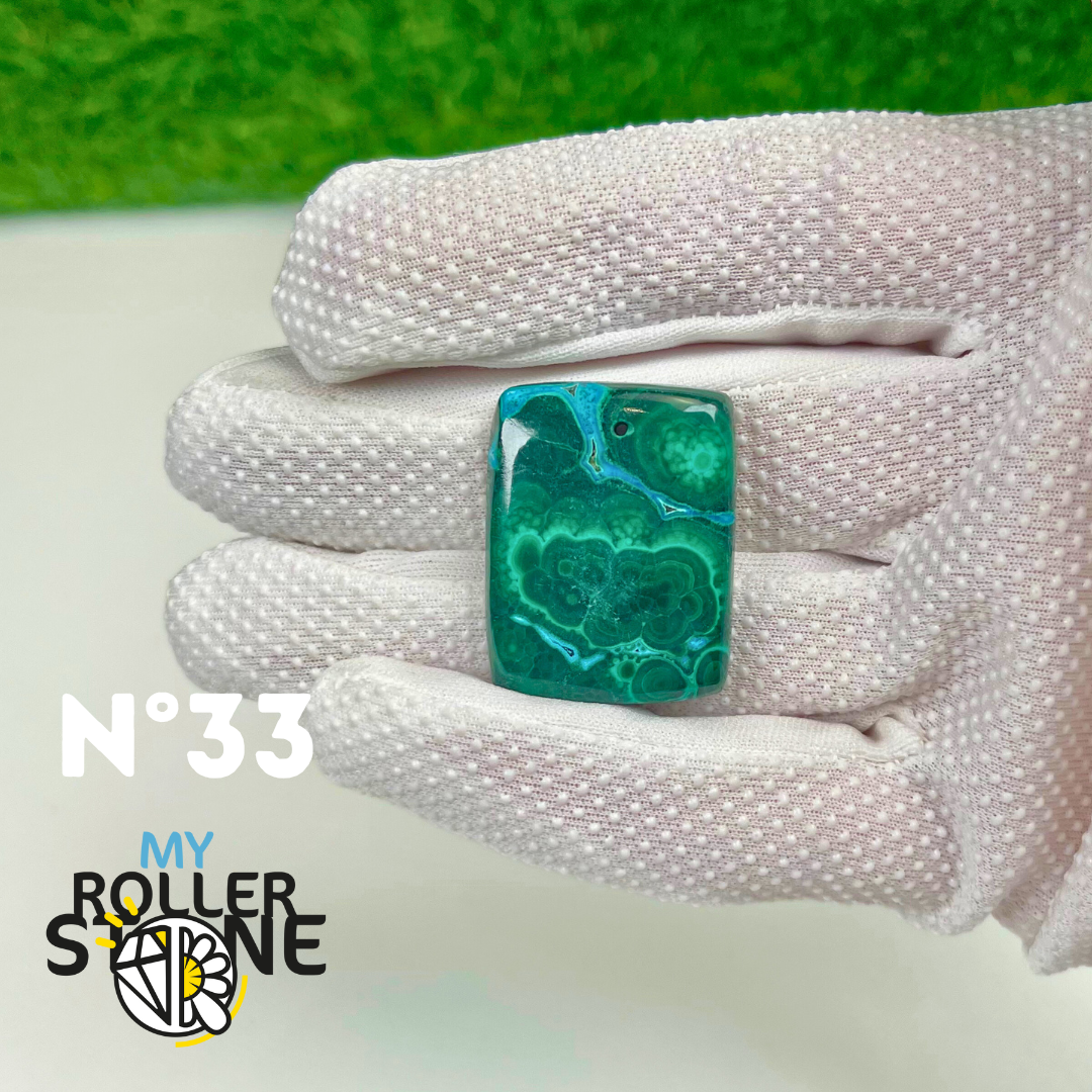 Pendentif Malachite 5A percé