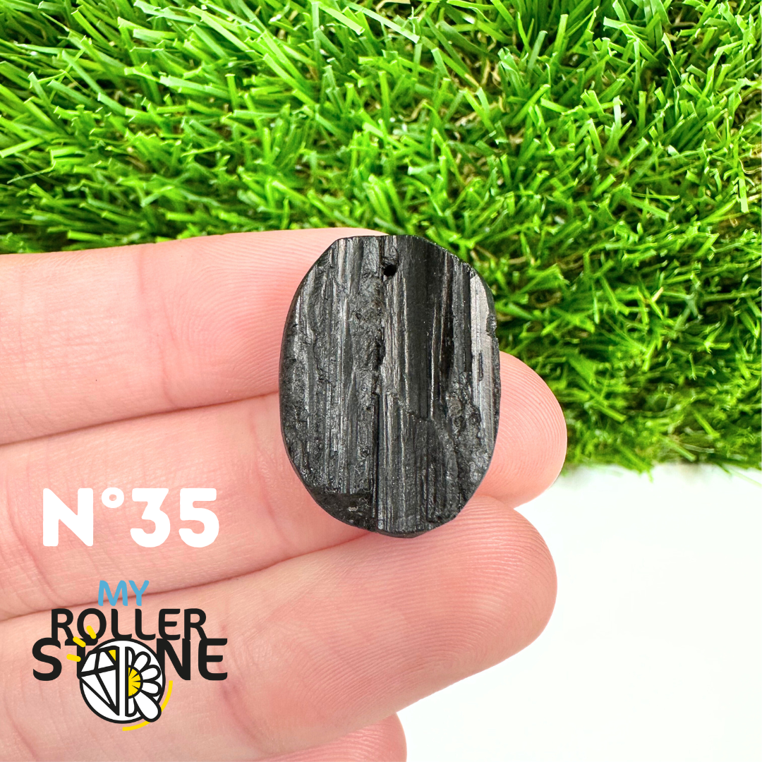 Pendentif Perce Tourmaline Noire 5A