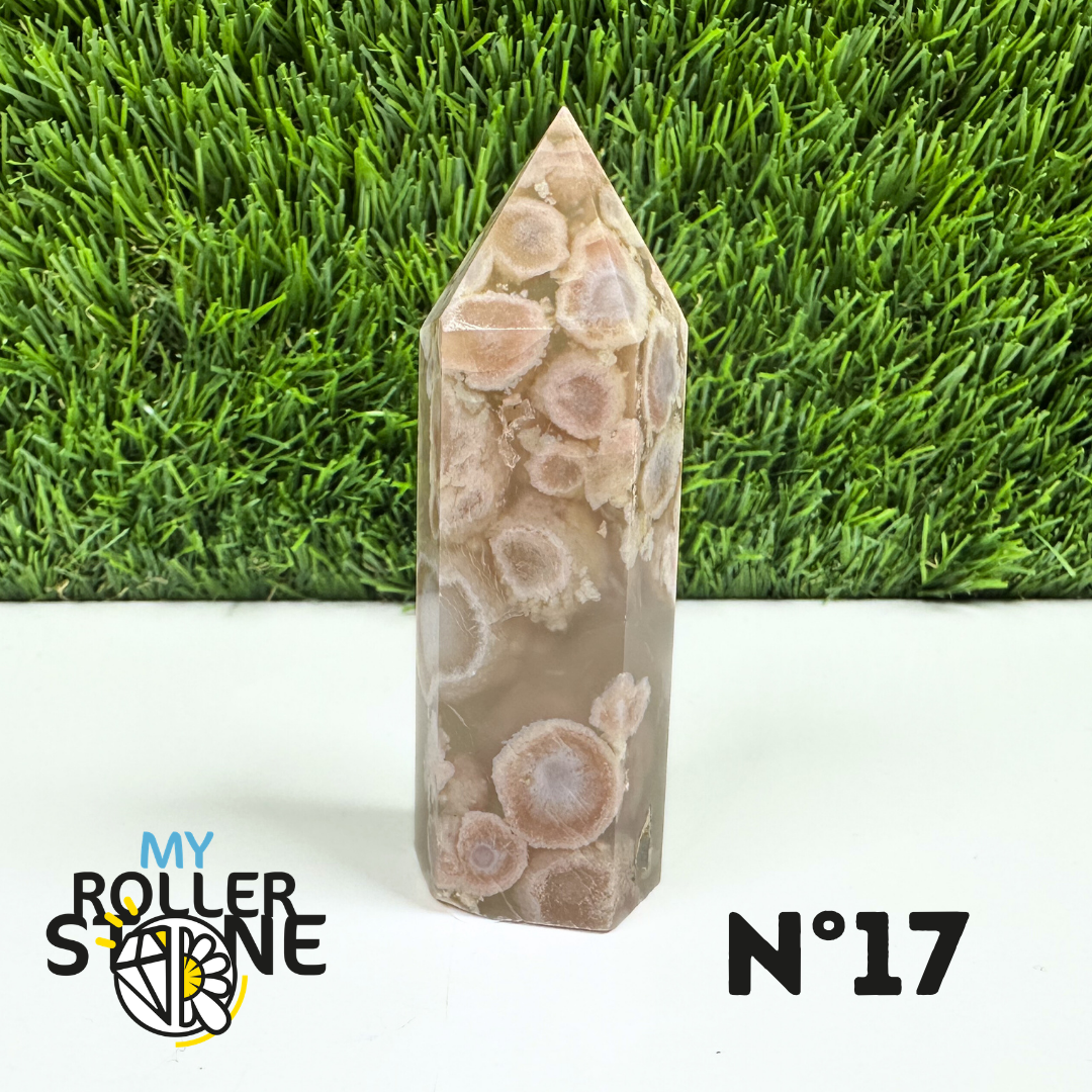 Pointes Pierre Agate Fleur