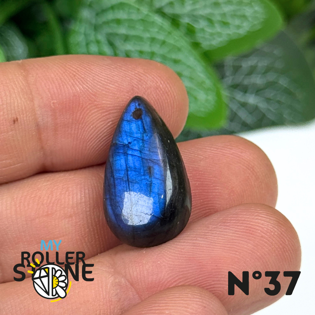 Pendentif Labradorite Blue fire percé 7A