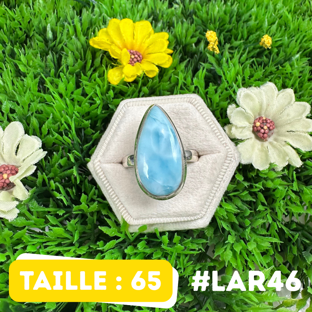 Bague Argent 925 Larimar #LAR46