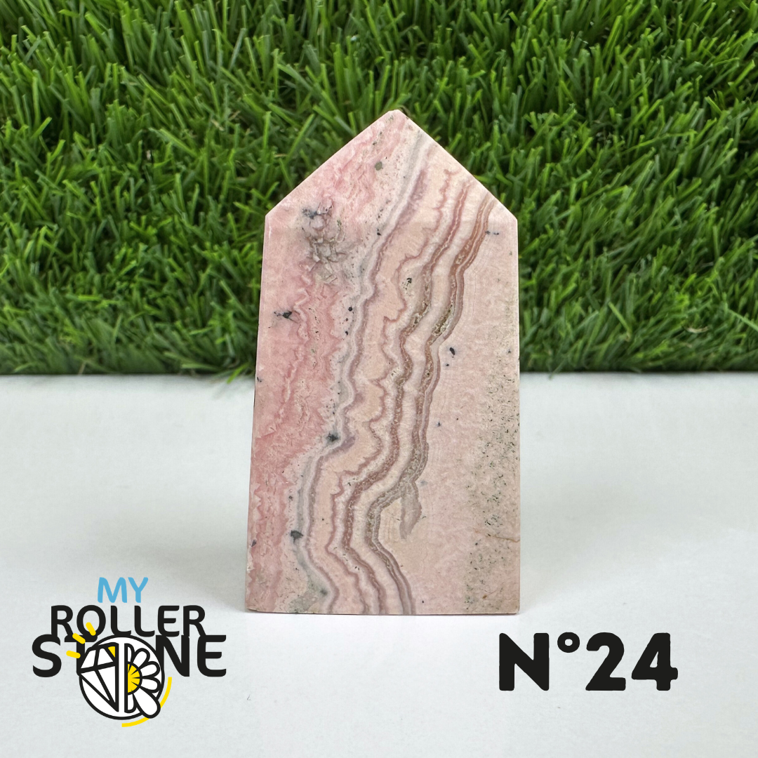 Pointes Pierre Rectangulaire Rhodochrosite