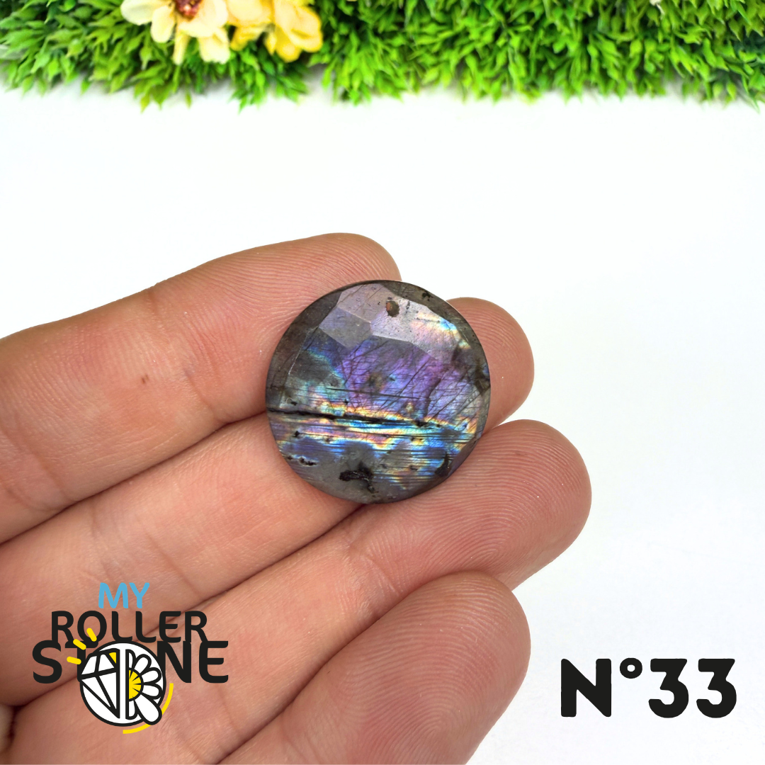 Pendentif Percé Spectrolite Violette