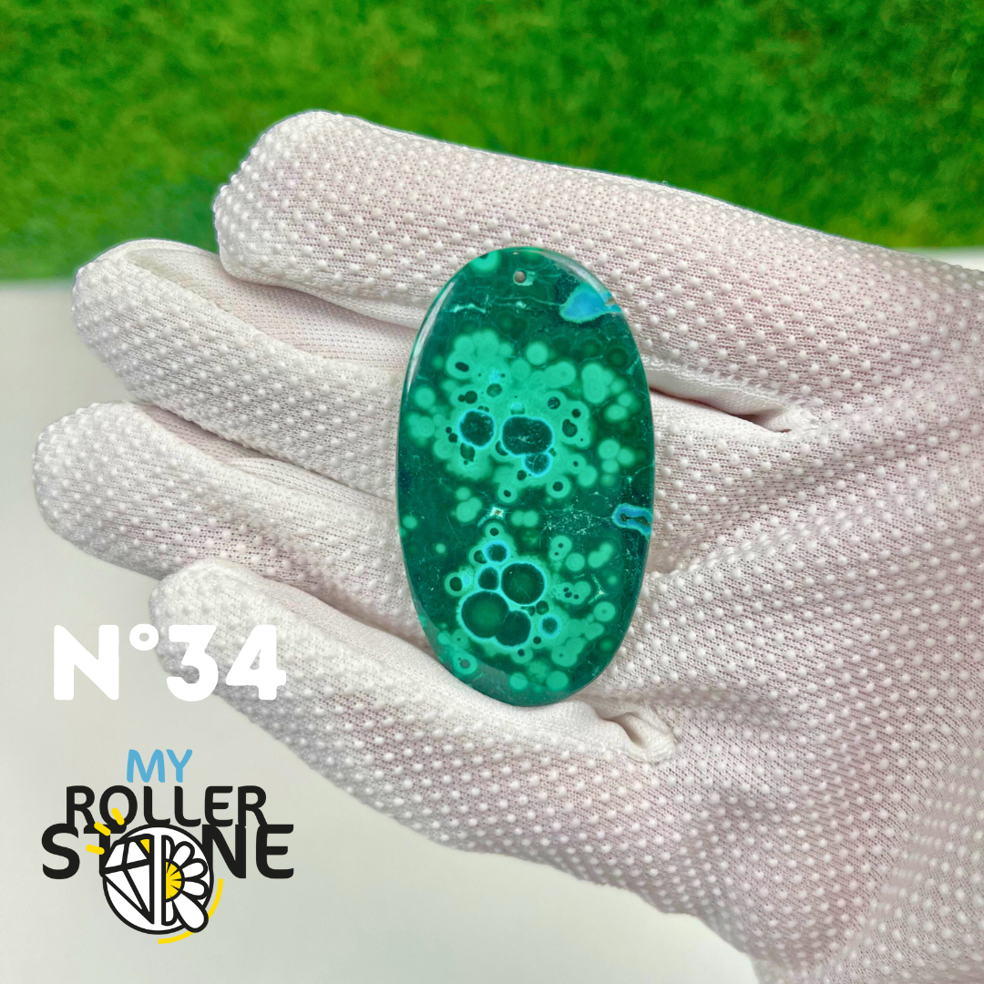 Pendentif Malachite 5A percé