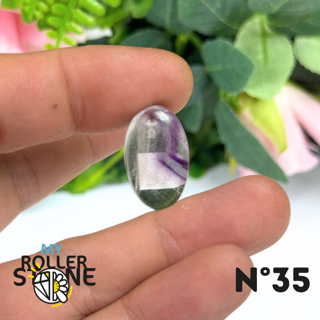 Pendentif percé Fluorite Arc-en-Ciel 5A
