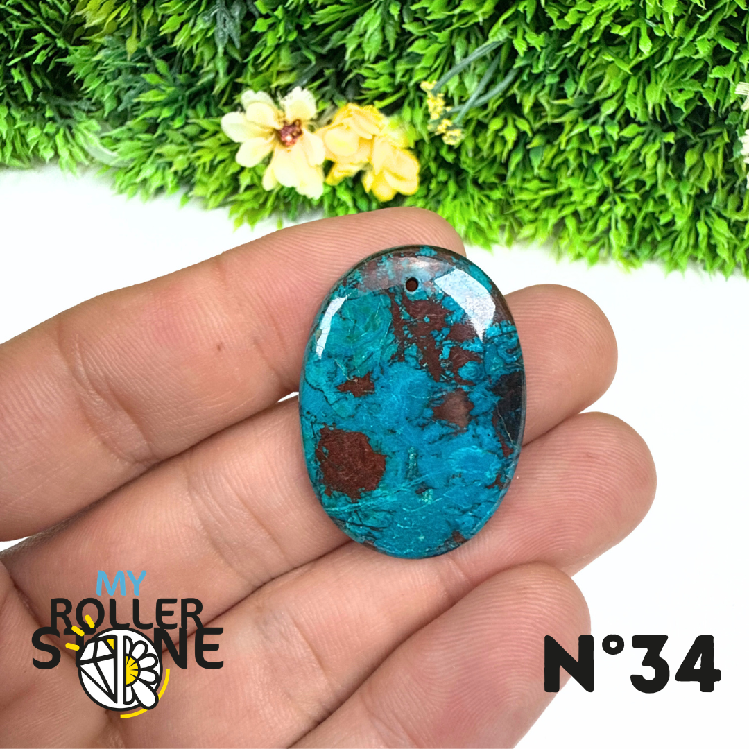 Pendentif Malachite Percé 5A