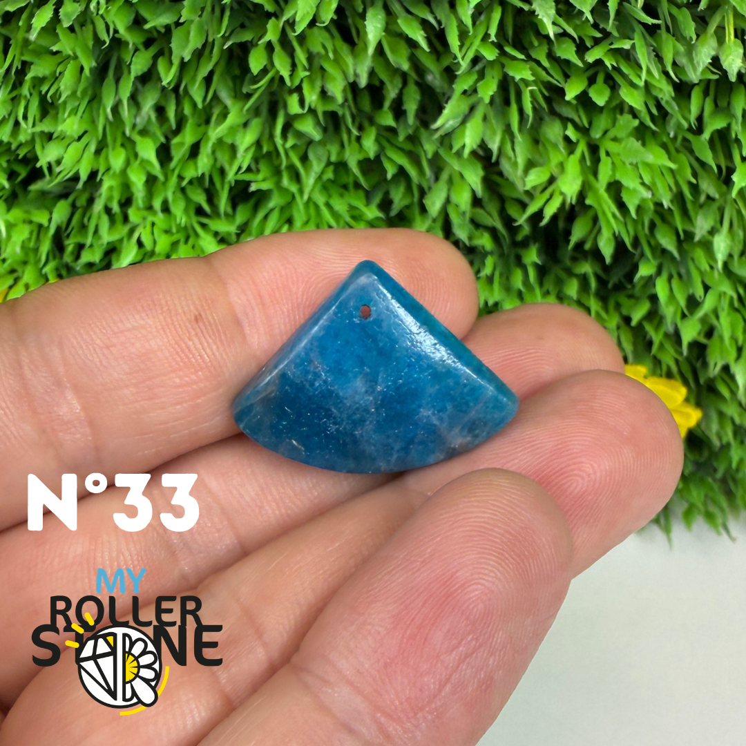 Pendentif Apatite bleue 3A