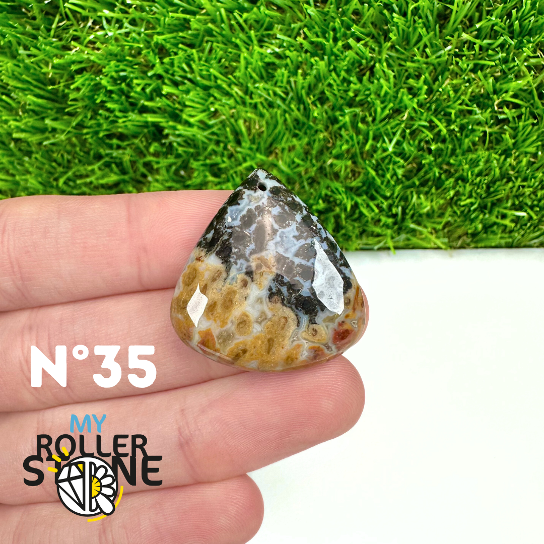 Pendentif Agate Racine de Palmier