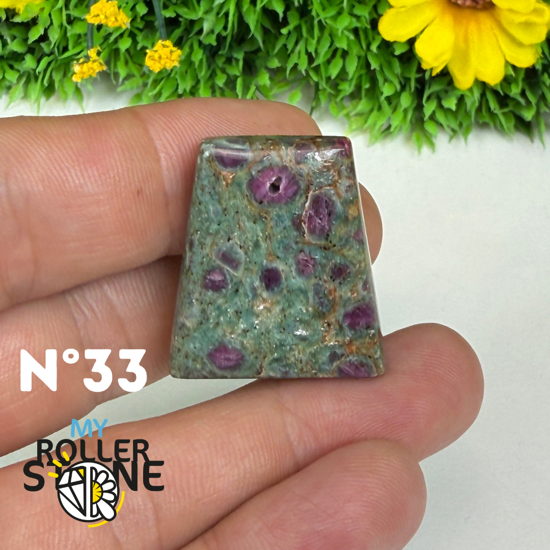 Pendentif percé Ruby Fushiste 5A