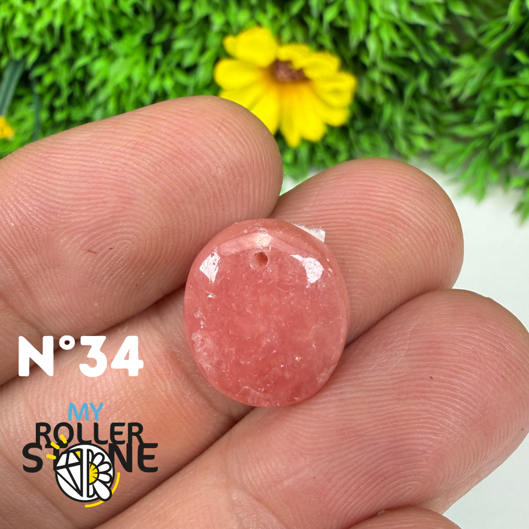 Pendentif percé Rhodochrosite Qualité gemme
