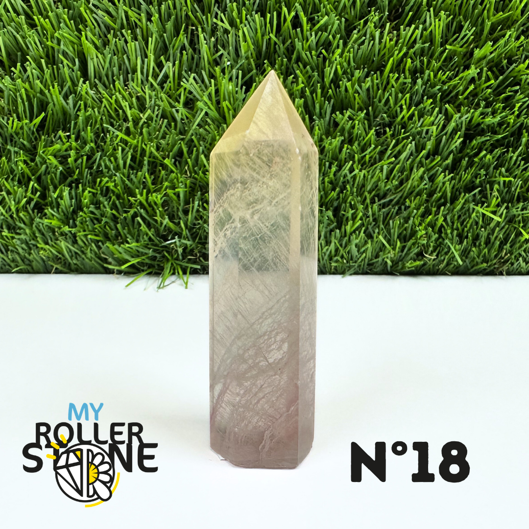 Pointes Pierre Fluorite Arc-en-Ciel Pastel