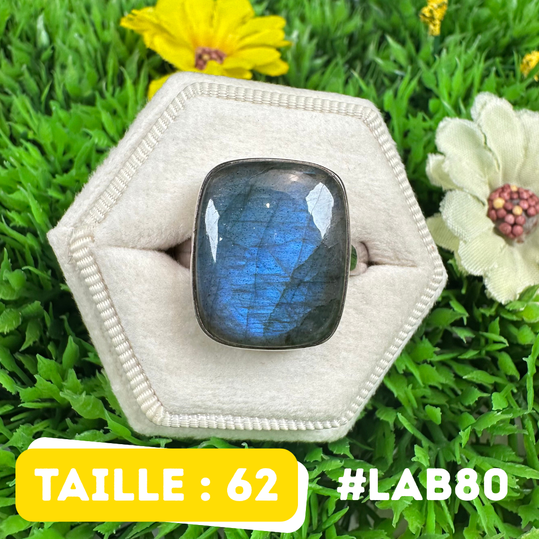 Bague Labradorite Bluefire #LAB80