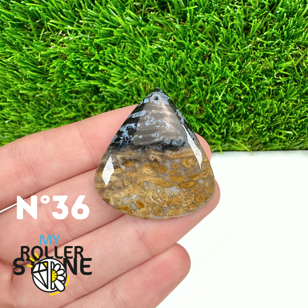 Pendentif Agate Racine de Palmier